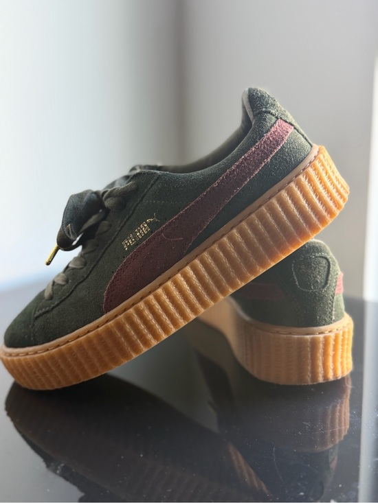 Puma Shoes - Puma x Rihanna Fenty Suede Creeper Green Bordeaux Gum w/ original dust bag